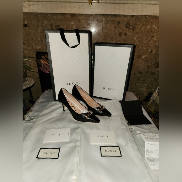 GUCCI - Zumi Mid Heel Pumps - Picture 2 of 8